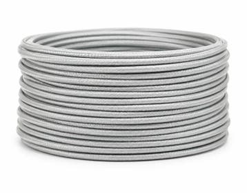 3 meter Waxkoord gewaxed polyester koord 2 mm – grijs, Ophalen of Verzenden, Nieuw, Kraal