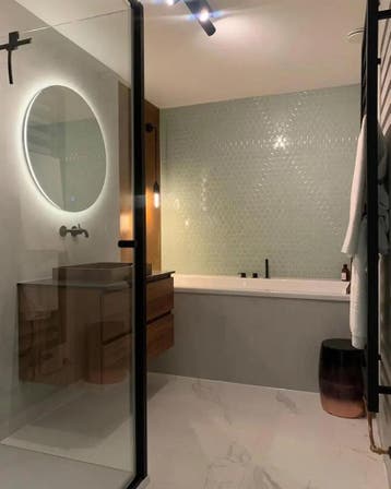 Wand Mozaïek Tegels Factory Hexagon Keramiek Lichtgroen -.., Nieuw, Ophalen of Verzenden, 20 tot 40 cm, 10 m² of meer