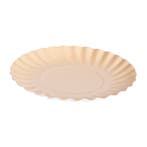 Gebaksschoteltje Rond Ribbel Ecru Ø8,8cm 25st., Verzenden, Nieuw