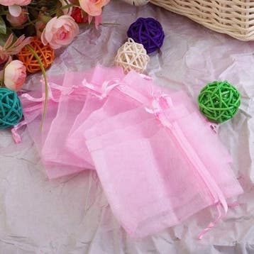 c.a. 50 x Organza zakjes 15 x 20 cm – Roze, Ophalen of Verzenden, Nieuw
