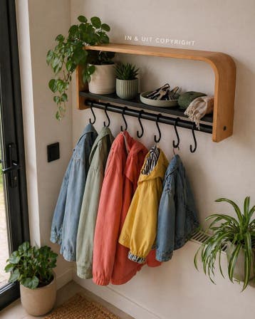 KOS DESIGN wandgarderobe kapstok met jashaken, Wandkapstok, Nieuw, Ophalen of Verzenden, Minder dan 100 cm