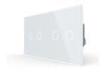 Livolo | Wit | 2+2 | Touch Dimmer Schakelaar, Ophalen of Verzenden, Nieuw, Schakelaar