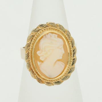 Ring - 18 karaat Geel goud - Camée, Nieuw