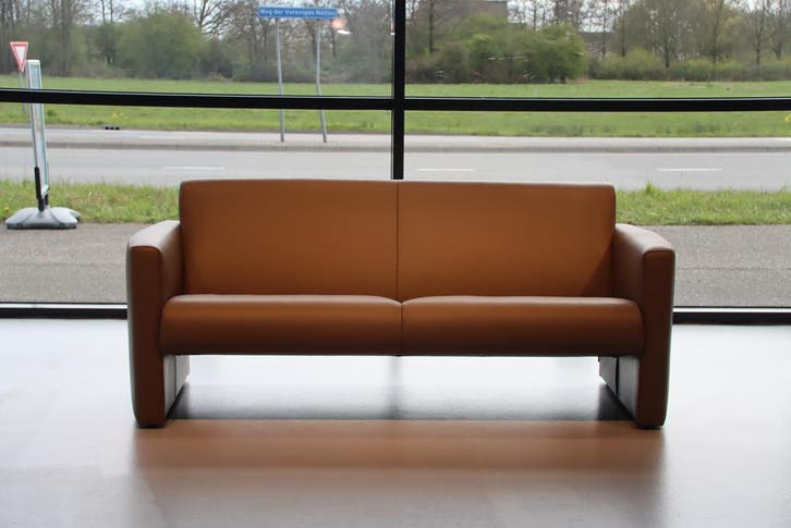 Gealux Design bank Denver 2,5 zit Rundleder 186 cm breed, Huis en Inrichting, Banken | Bankstellen, Nieuw, Leer, Ophalen of Verzenden
