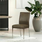 Set van 6 Leren eetkamerstoelen Real - Granada Ash, Huis en Inrichting, Stoelen, Ophalen of Verzenden, Nieuw, Leer