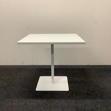 Twinform vierkante tafel, 80x80 cm, wit, Ophalen of Verzenden, Gebruikt, Bureau