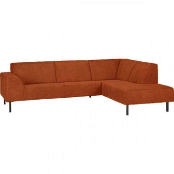 Hoekbank Maastricht - hoekbanken - Cognac, Nieuw, 150 cm of meer, Stof, 250 tot 300 cm