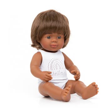 MINILAND POP ABORIGINAL JONGEN MET ONDERGOED 38CM (Poppen), Ophalen of Verzenden, Nieuw