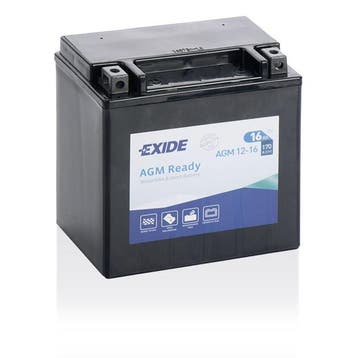 Exide AGM Ready 12V accu | AGM12-16 | 12V 16Ah, Ophalen of Verzenden, Nieuw