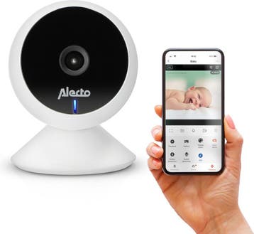 Babyfoon met Camera en App - Wit - SMARTBABY5 - Alecto, Verzenden, Zo goed als nieuw