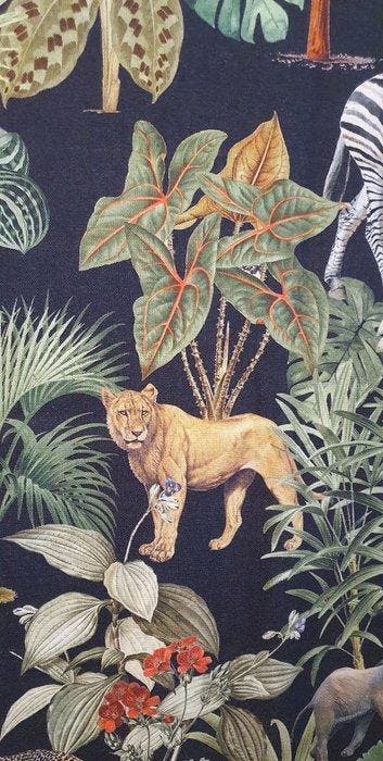 Exclusieve Boheemse stof met zwarte achtergrond - 300x280 cm