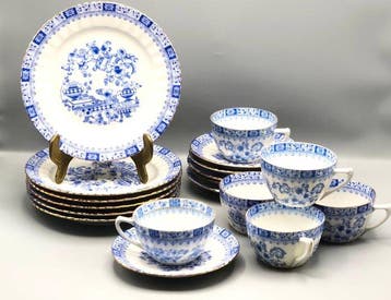 Seltmann Weiden - Koffieservies (18) - China Blau -, Antiek en Kunst