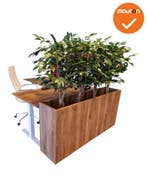 Verrijdbare plantenbak - 160x80cm - Cognac Walnoten, Werkplek, Ophalen of Verzenden, Gebruikt, Overige typen