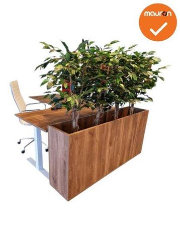 Verrijdbare plantenbak - 160x80cm - Cognac Walnoten, Werkplek, Ophalen of Verzenden, Gebruikt, Overige typen