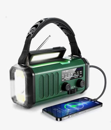 Noodradio- powerbank 20.000 mAh - noodpakket- zaklamp- solar, Hobby en Vrije tijd, Overige Hobby en Vrije tijd, Verzenden, Nieuw