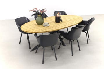 Hartman Sophie Element/Taste Prado Ellips 240x115 cm., Verzenden, Nieuw, Hout, Tuinset