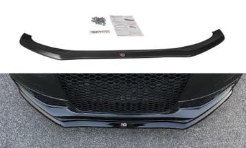 Voorspoiler Audi S4 / A4 S-Line B8 FL V.1 Glanzend Zwart, Ophalen of Verzenden, Nieuw