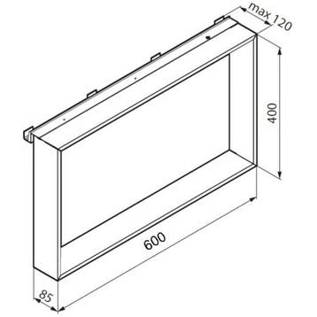 Planchet Novellini Kuadra voor Douchewand 40x60x12 cm Mat, Ophalen of Verzenden, Nieuw