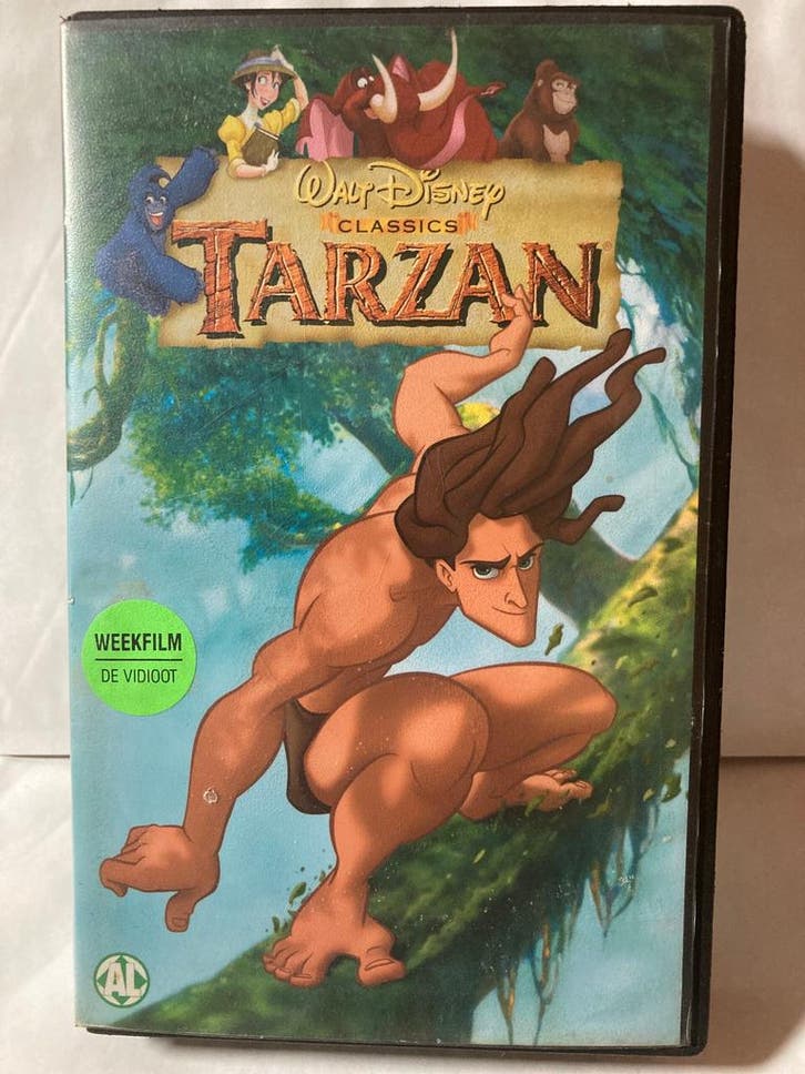 TARZAN (EX RENTAL) (VHS), Cd's en Dvd's, VHS | Film, Gebruikt, Verzenden