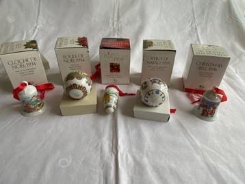 Hutschenreuther, Weihnachtskugeln, Weihnachtsglocken,, Nieuw