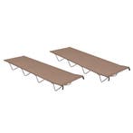 vidaXL Campingbedden 2 st 180x60x19 cm oxford stof en staal, Verzenden, Nieuw
