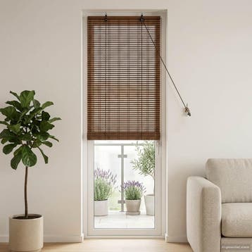vidaXL Rolgordijn Bruin 50 x 220 cm Bamboe, Verzenden, Nieuw, Bruin