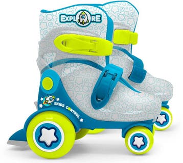 Rolschaatsen Explore blauw/groen maat 23 — zo goed als nieuw, Nieuw
