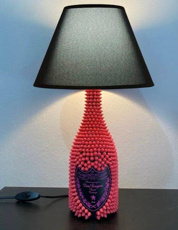 mattia paladini - Nachtlampje - Glas - Lamp Dom Pèrignon, Nieuw