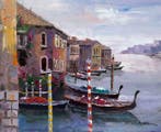 Christof Vevers (1962) - Escapade à Venise, Antiek en Kunst, Kunst | Schilderijen | Klassiek