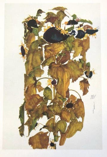 Egon Schiele (1890-1918), after - Sonnenblumen
