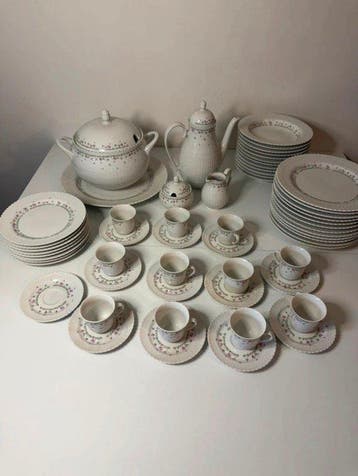 Scherzer - Tafelservies voor 12 (64) - Porselein, Antiek en Kunst