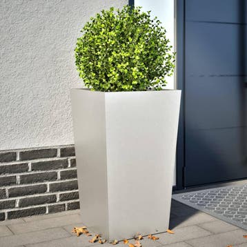 vidaXL Plantenbakken 2 st 45x45x75 cm roestvrij staal, Verzenden, Minder dan 60 cm, Nieuw, Metaal