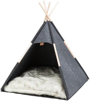 Trixie schuilplaats tipi vilt antraciet (Hondenmanden), Dieren en Toebehoren, Verzenden, Nieuw