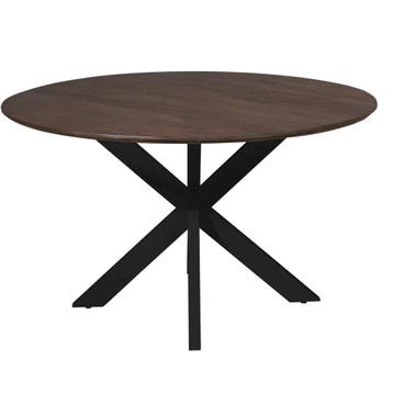 Eettafel Madison Brown | 150 cm | Poot Black | Starfurn, Ophalen of Verzenden, Nieuw
