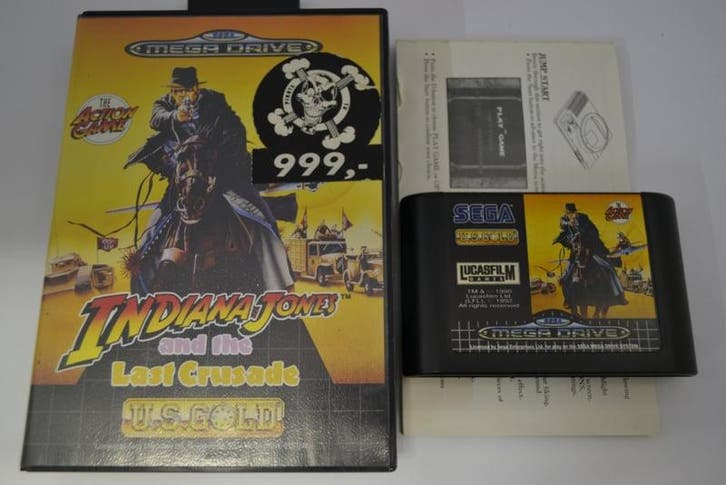 Indiana Jones And The Last Crusade (MD CB), Spelcomputers en Games, Games | Sega, Zo goed als nieuw, Verzenden