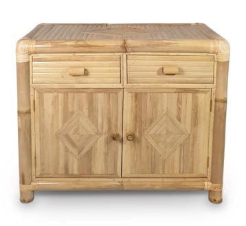 OUTLET - Bamboe dressoir Hennie - Naturel - Eviro Bamboe, Tuin en Terras, Verzenden, Nieuw