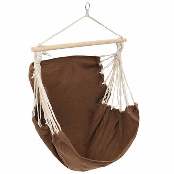 vidaXL Hangstoel bruin (large), Verzenden, Nieuw