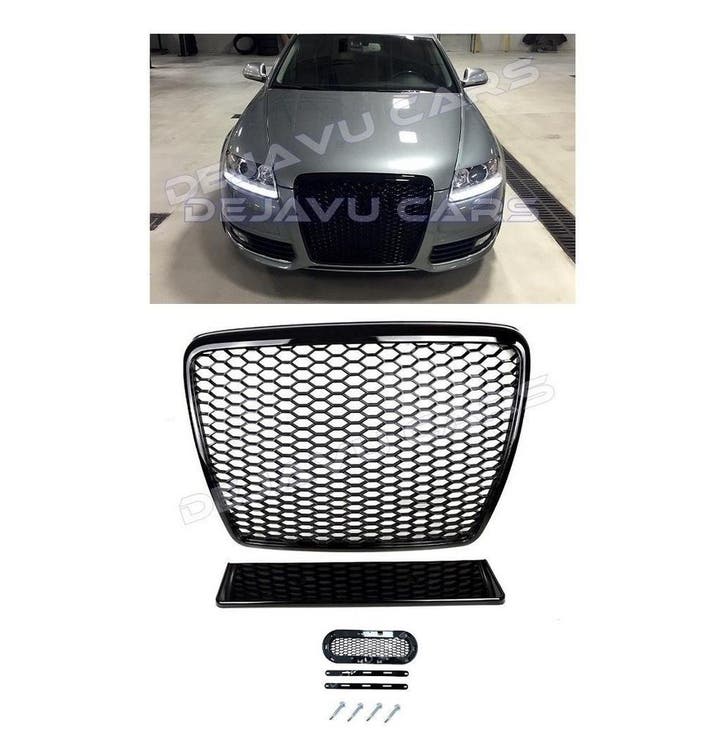 RS6 Look Front Grill voor Audi A6 C6 4F / S line / S6, Auto diversen, Tuning en Styling, Ophalen of Verzenden