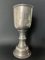 Grote liturgische kelk met stempel - Tin - 1750-1800