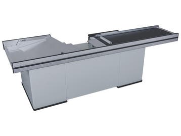 Kassa check out links B300xD100xH87cm - grijs