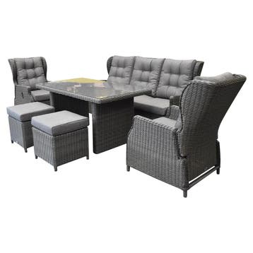 Ibiza premium stoel bank dining loungeset verstelbaar 6, Tuin en Terras, Tuinsets en Loungesets, Ophalen of Verzenden, Nieuw, Wicker