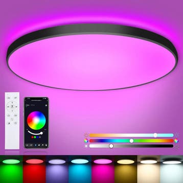 Slimme LED Plafondlamp RGB 24W Met App, Verzenden, Nieuw