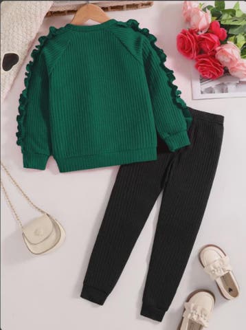 Meisjes Sweater & Broek Set - Lente/Herfst Mode met Hartjes, Verzenden, Nieuw