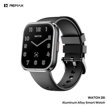 Remax WATCH25i - Smartwatch - Aluminium behuizing - Zwart, Ophalen of Verzenden, Nieuw, Zwart, Remax