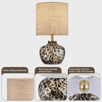 Luxe Tafellamp met Luipaardprint - Sfeervolle Nachtlamp voor, Huis en Inrichting, Verzenden, Nieuw