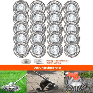 Set van 20 Stuks ! Universele Onkruidborstel – 20 CM –, Tuin en Terras, Onkruidbranders, Nieuw