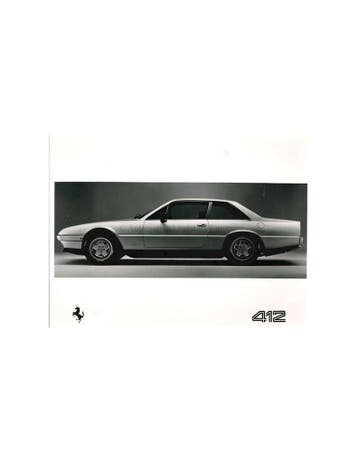 1985 FERRARI 412 PERSMAP FRANS 353/85, Nieuw, Ferrari, Author