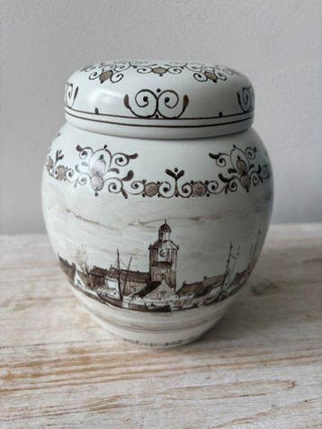 De Porceleyne Fles - Container - Delft Braun - theedoos met