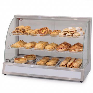 HCB Warmhoudvitrine - 95 cm - 230V - RVS, Verzenden, Nieuw in verpakking, Overige typen