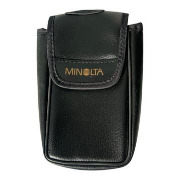 Minolta Leren Vintage 35mm Camera Case - 15 x 7 cm - Zwart (, Verzenden, Nieuw